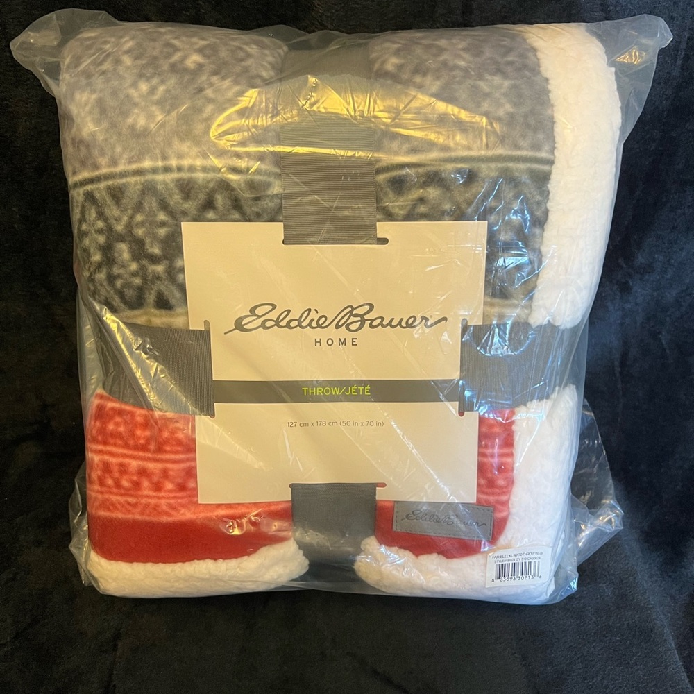 Beautiful warm throw blanket, Eddie Bauer